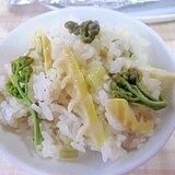 里山の恵み～塩麹で山菜炊き込みご飯